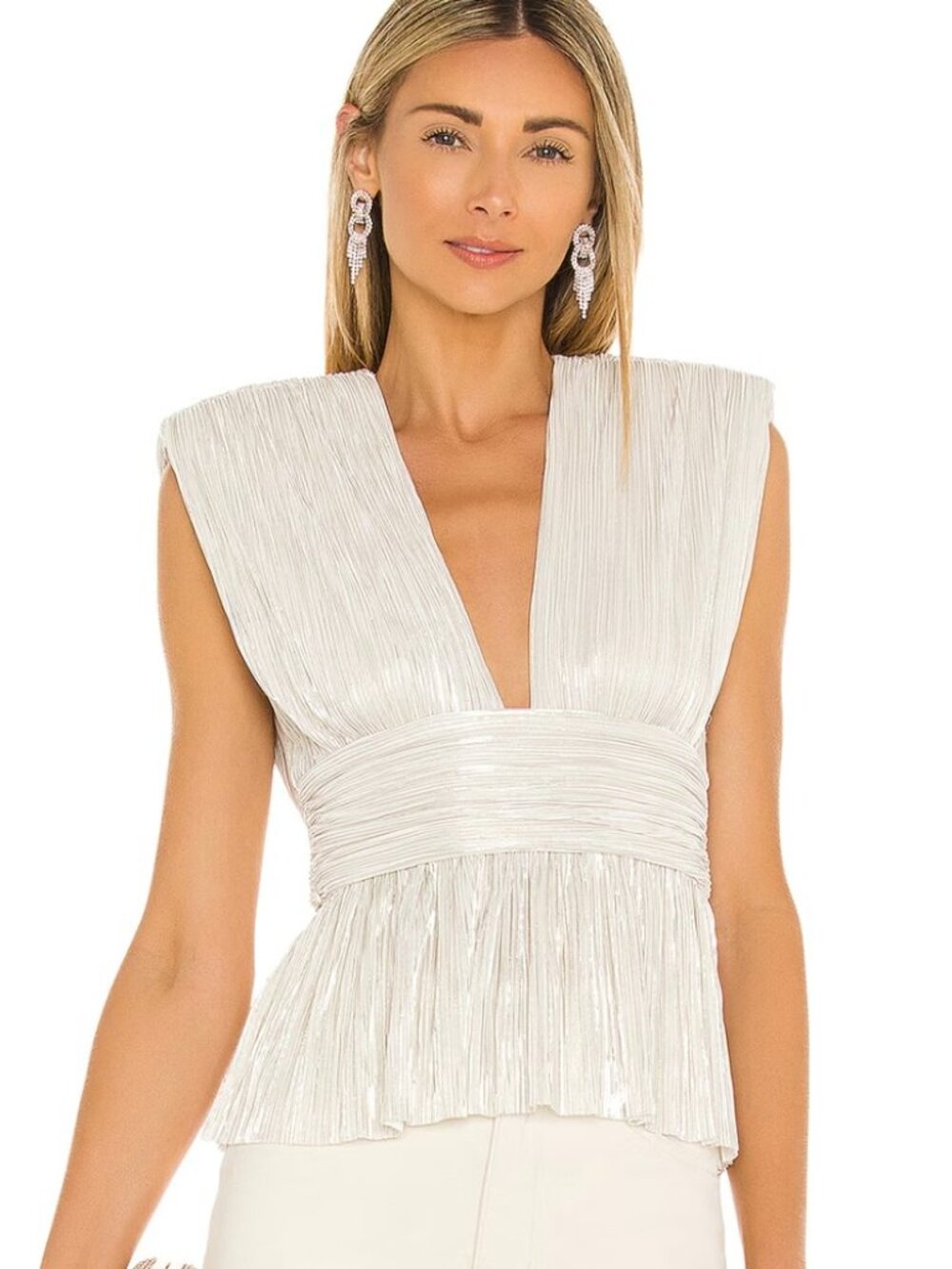 Sabina Musayev Shelby Top — Off White